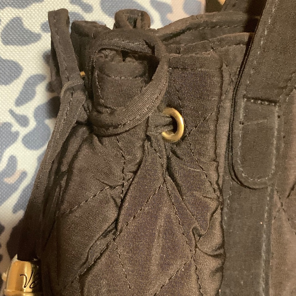 Classy Vera Bradley Chocolate Brown Diamond Quilted Bag - Picture 5 of 9